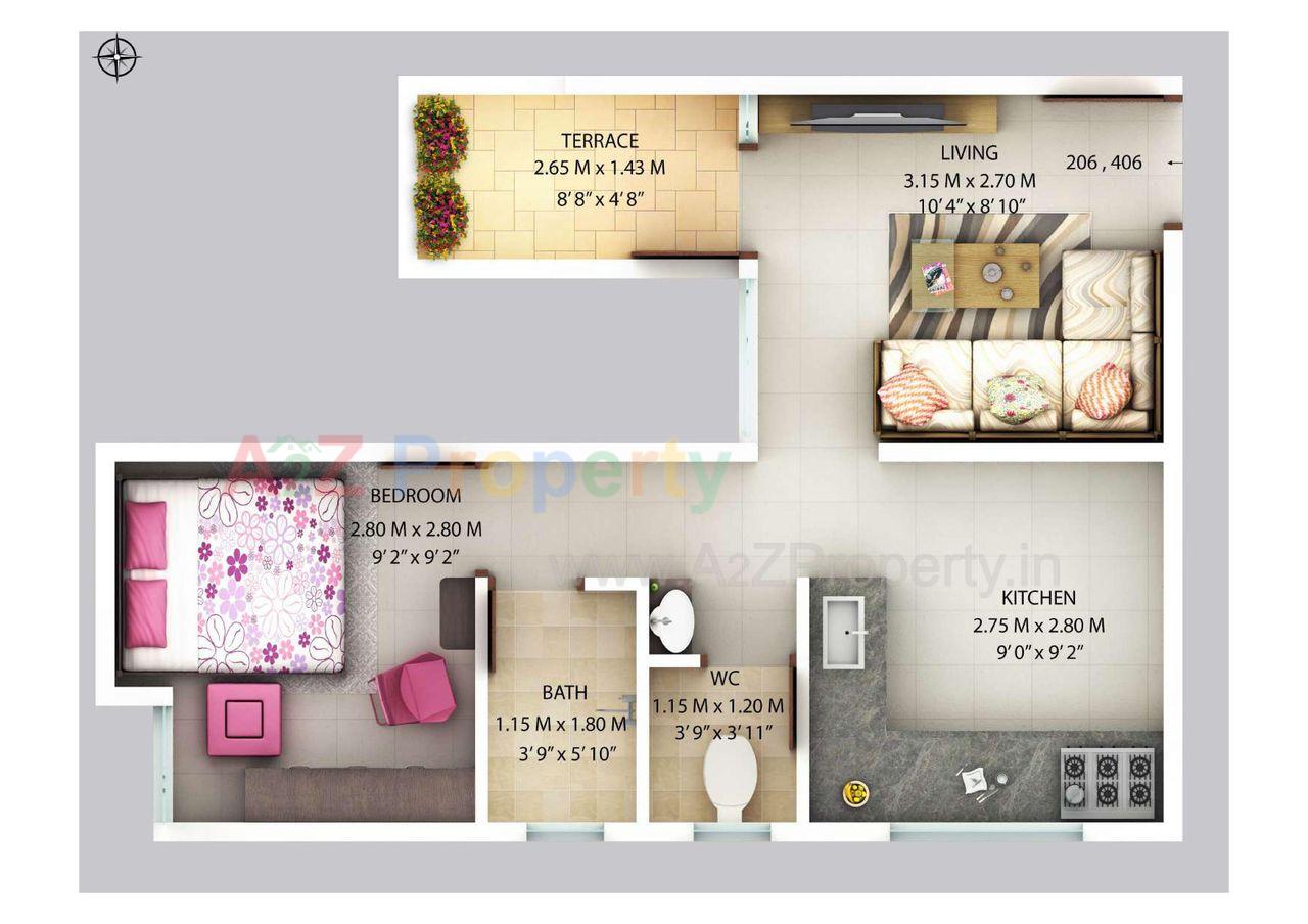 0004 of real estate project Vandan Vihar located at Wadki, Pune, Maharashtra