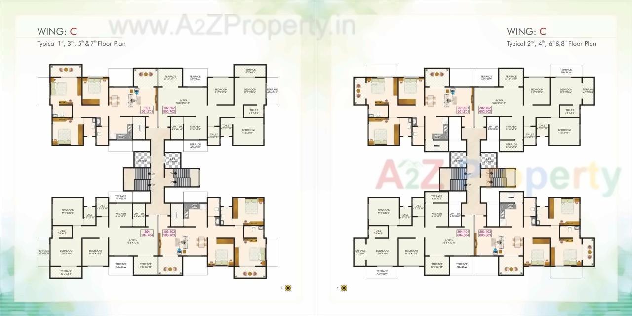 Layout of real estate project Vardhaman Dreams located at Wakad, Pune, Maharashtra