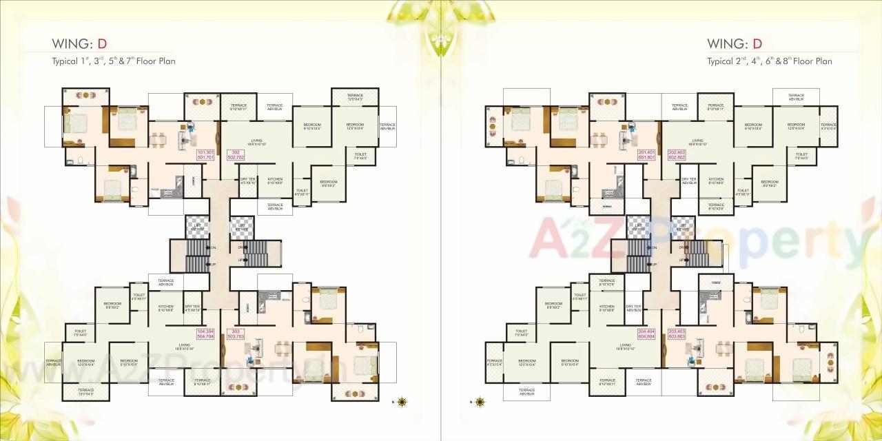 Layout of real estate project Vardhaman Dreams located at Wakad, Pune, Maharashtra