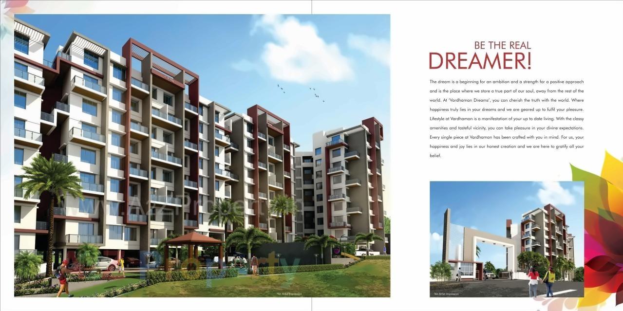 3D Elevation of real estate project Vardhaman Dreams located at Wakad, Pune, Maharashtra