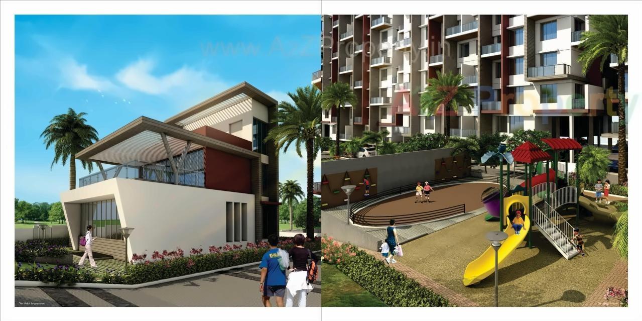 3D Elevation of real estate project Vardhaman Dreams located at Wakad, Pune, Maharashtra