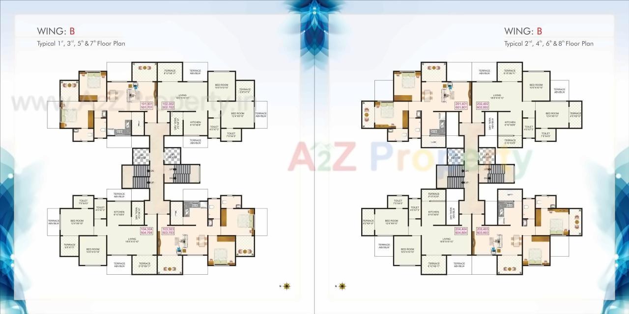 Layout of real estate project Vardhaman Dreams located at Wakad, Pune, Maharashtra