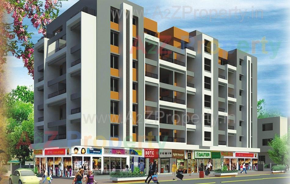 3D Elevation of real estate project Vardhaman Elegance located at Wagholi, Pune, Maharashtra