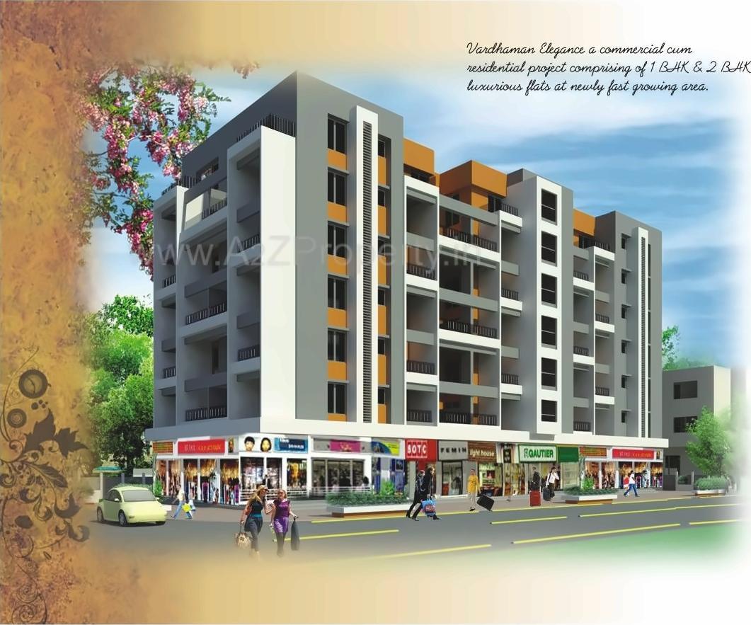 3D Elevation of real estate project Vardhaman Elegance located at Wagholi, Pune, Maharashtra