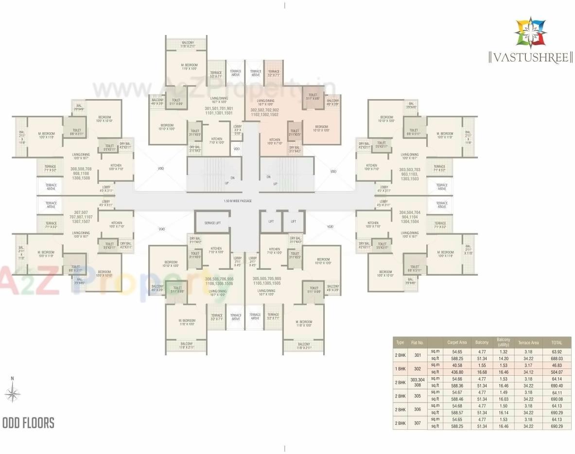 Layout of real estate project Vastushree located at Katraj, Pune, Maharashtra