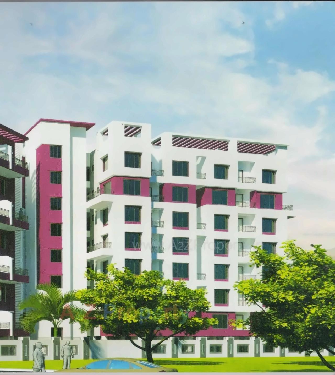 3D Elevation of real estate project Vedant Heights located at Pimpri-chinchawad-m-corp, Pune, Maharashtra