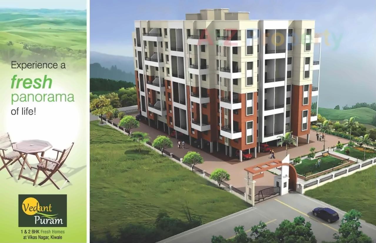 3D Elevation of real estate project Vedant Puram located at Pimpri-chinchawad-m-corp, Pune, Maharashtra