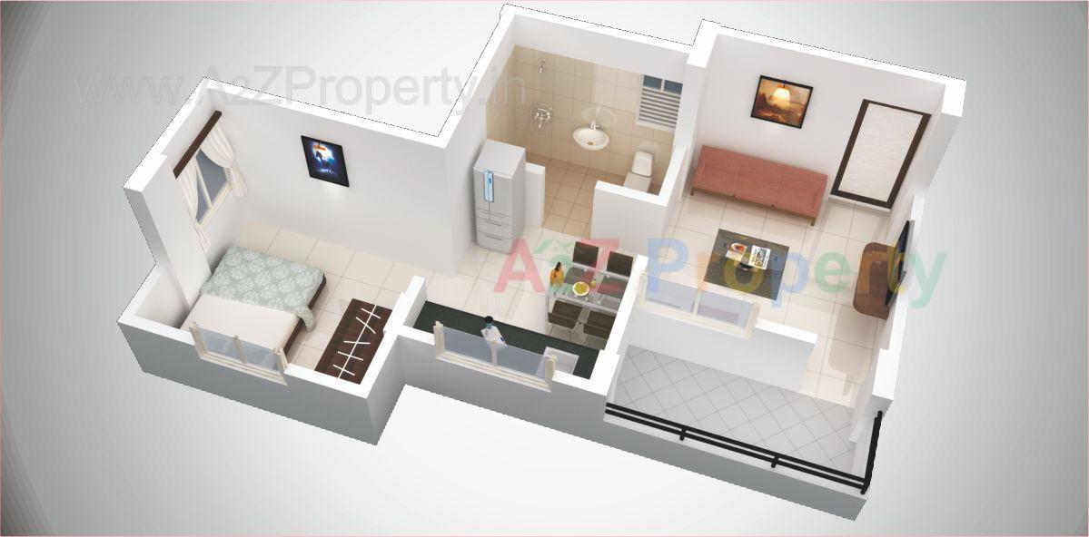 Flat 1 of real estate project Venkatesh Galaxy located at Kondhwa-bk, Pune, Maharashtra