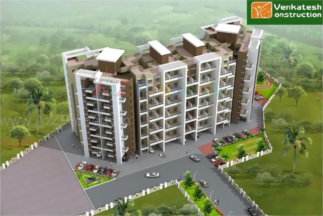 3D Elevation of real estate project Venkatesh Paradise located at Pisoli, Pune, Maharashtra