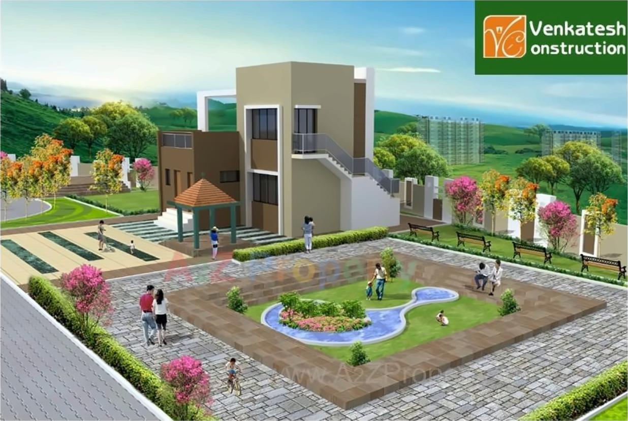 3D Elevation of real estate project Venkatesh Paradise located at Pisoli, Pune, Maharashtra