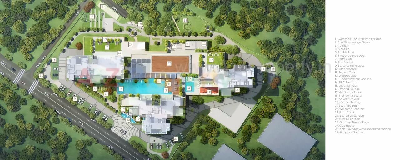 Layout of real estate project Verde Residence Collection located at Pune-m-corp, Pune, Maharashtra