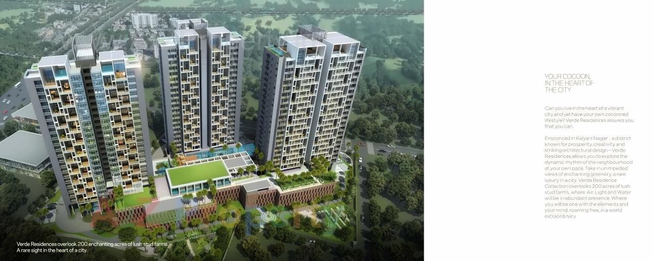 3D Elevation of real estate project Verde Residence Collection located at Pune-m-corp, Pune, Maharashtra