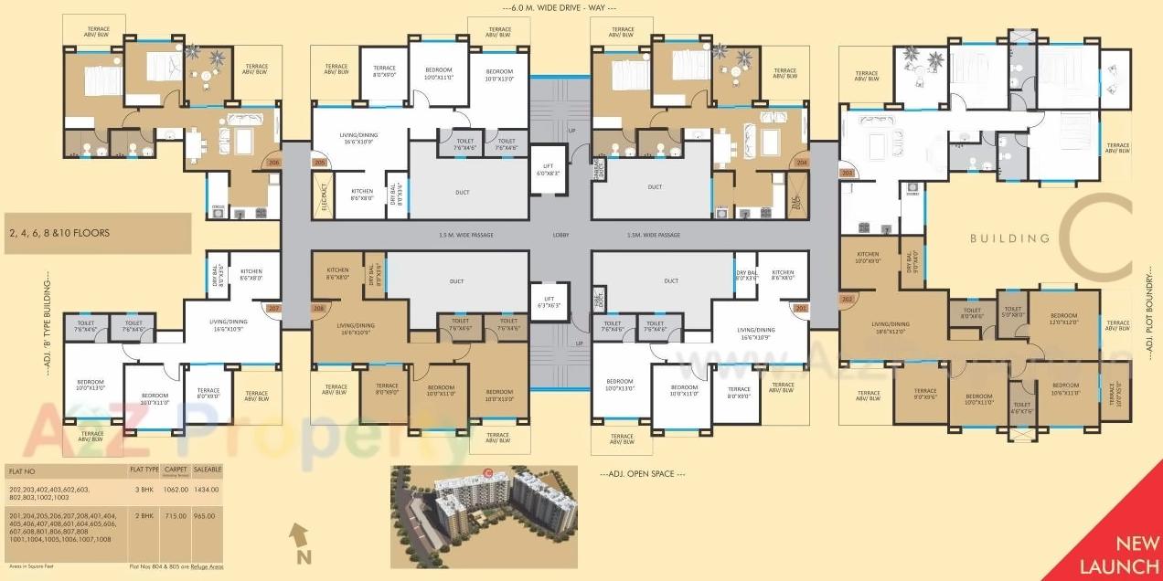 Layout of real estate project Vermont located at Wagholi, Pune, Maharashtra