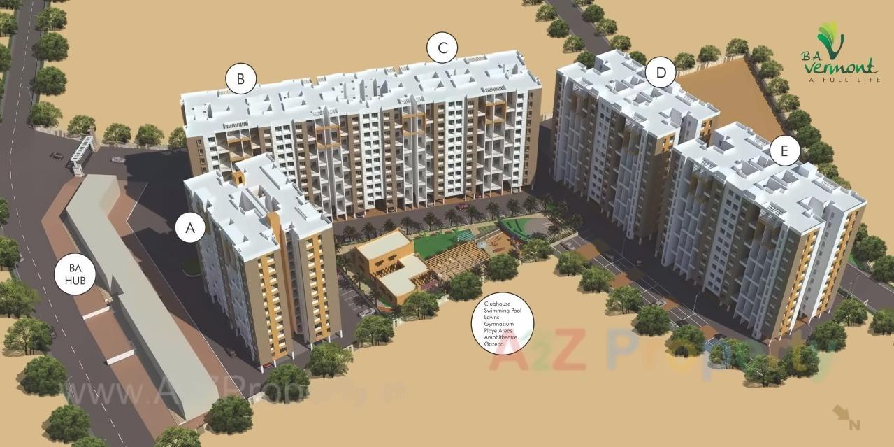3D Elevation of real estate project Vermont located at Wagholi, Pune, Maharashtra