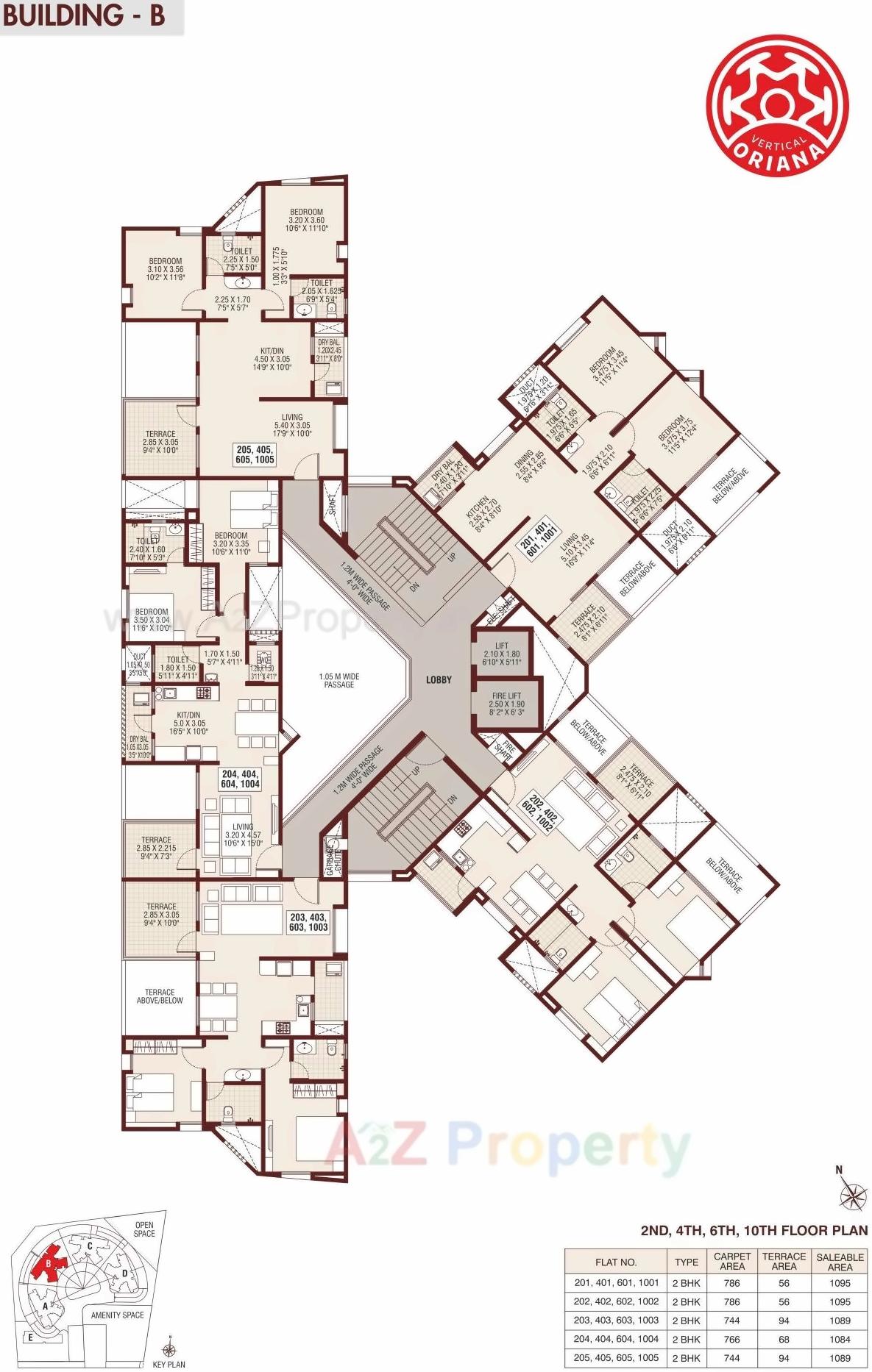 Layout of real estate project Vertical Oriana located at Keshavnagarmundwa, Pune, Maharashtra