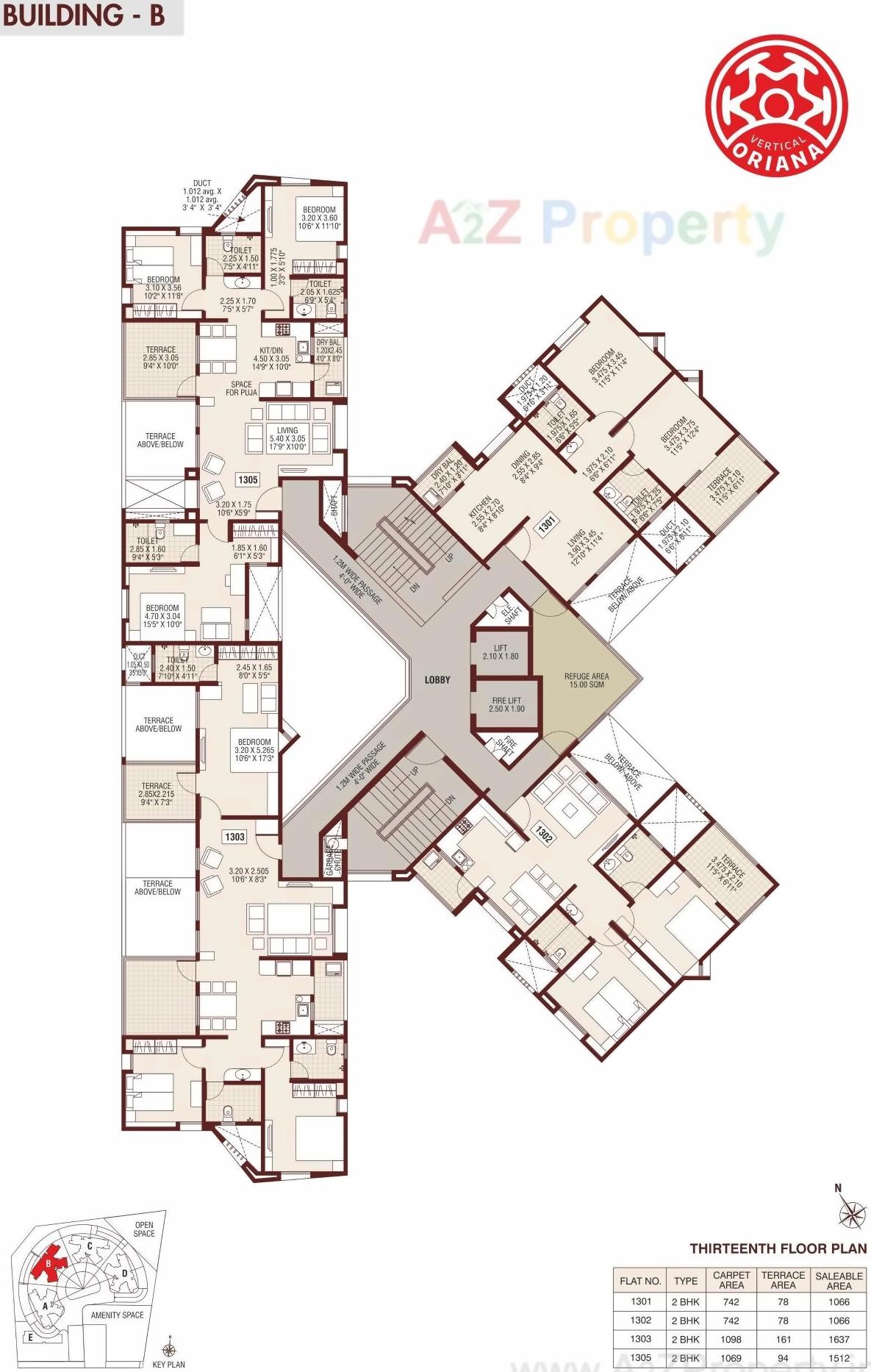 Layout of real estate project Vertical Oriana located at Keshavnagarmundwa, Pune, Maharashtra