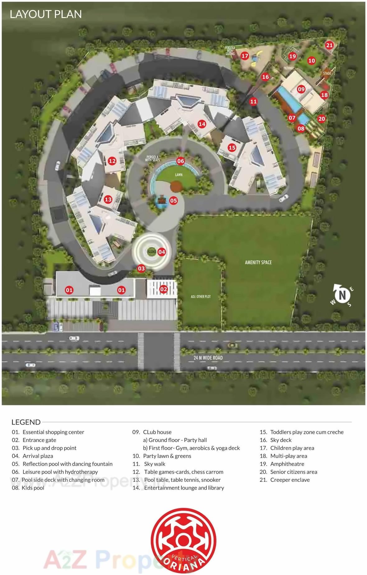 3D Elevation of real estate project Vertical Oriana located at Keshavnagarmundwa, Pune, Maharashtra
