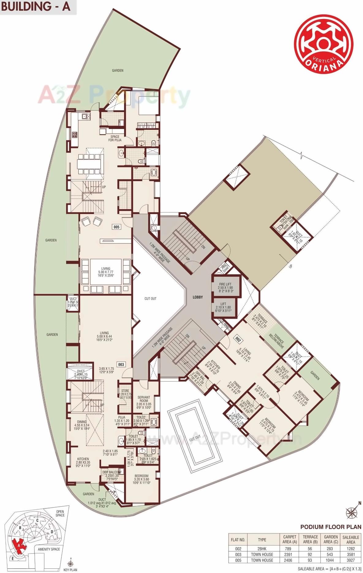 Layout of real estate project Vertical Oriana located at Keshavnagarmundwa, Pune, Maharashtra