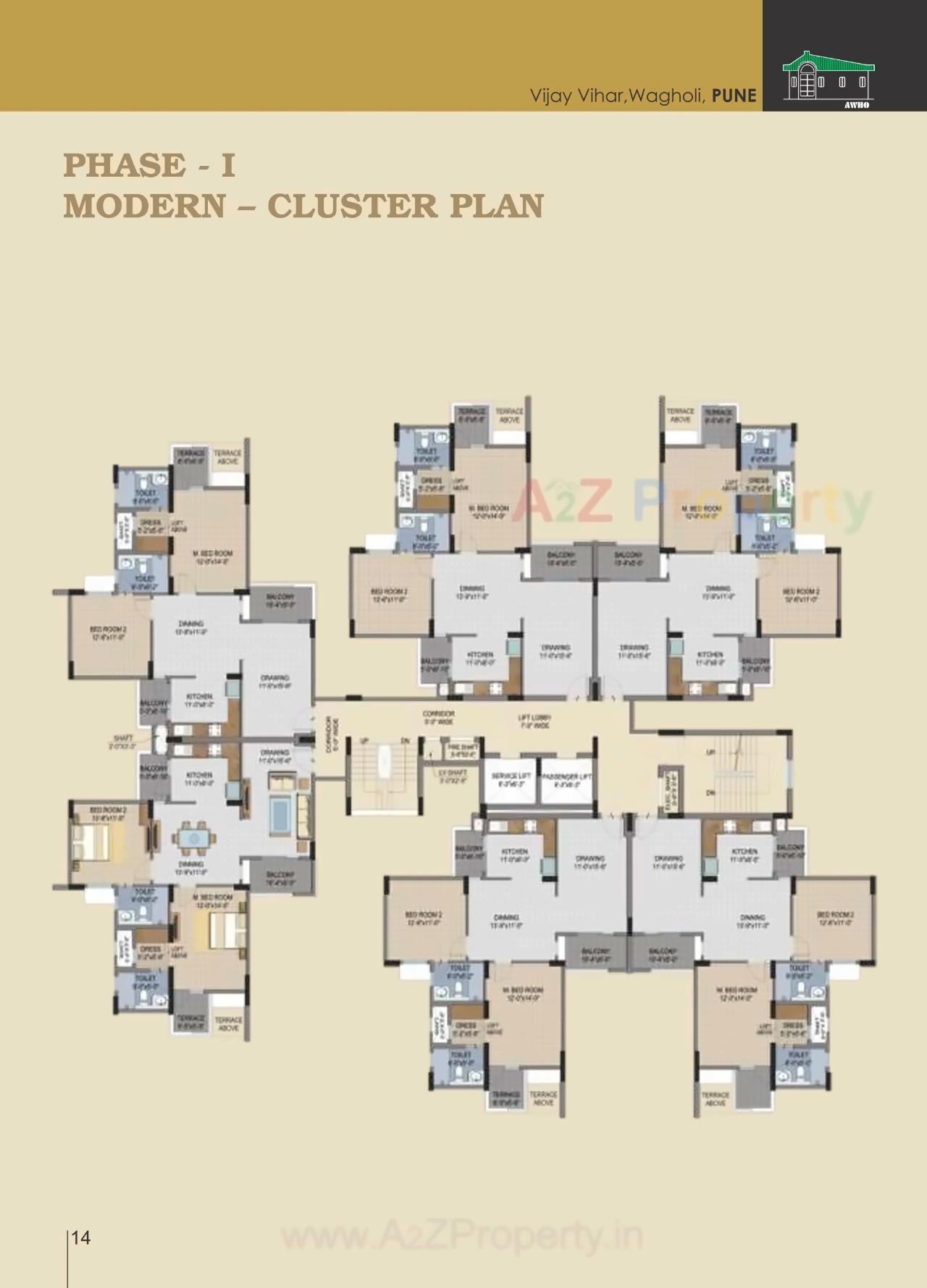 Layout of real estate project Vijay Vihar located at Wagholi, Pune, Maharashtra