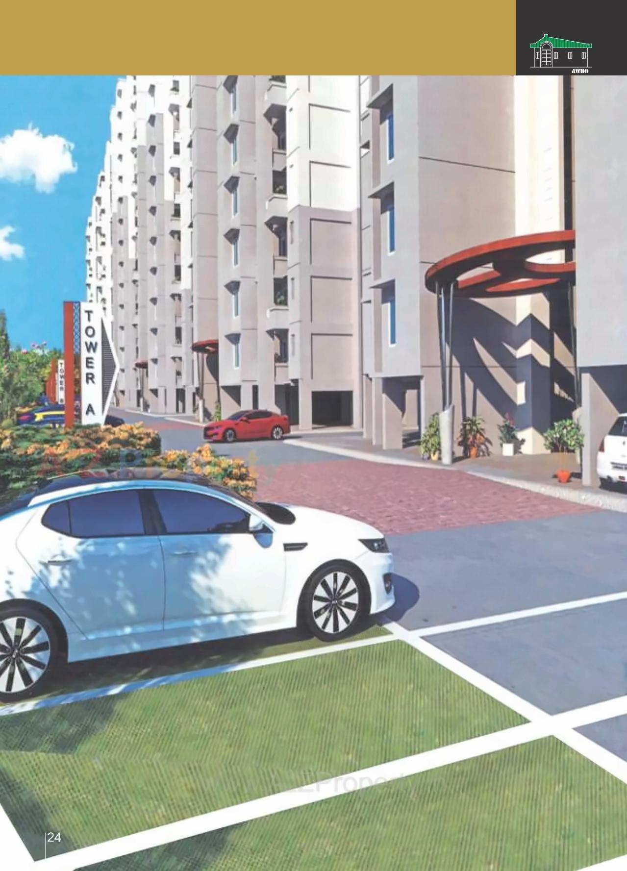 3D Elevation of real estate project Vijay Vihar located at Wagholi, Pune, Maharashtra