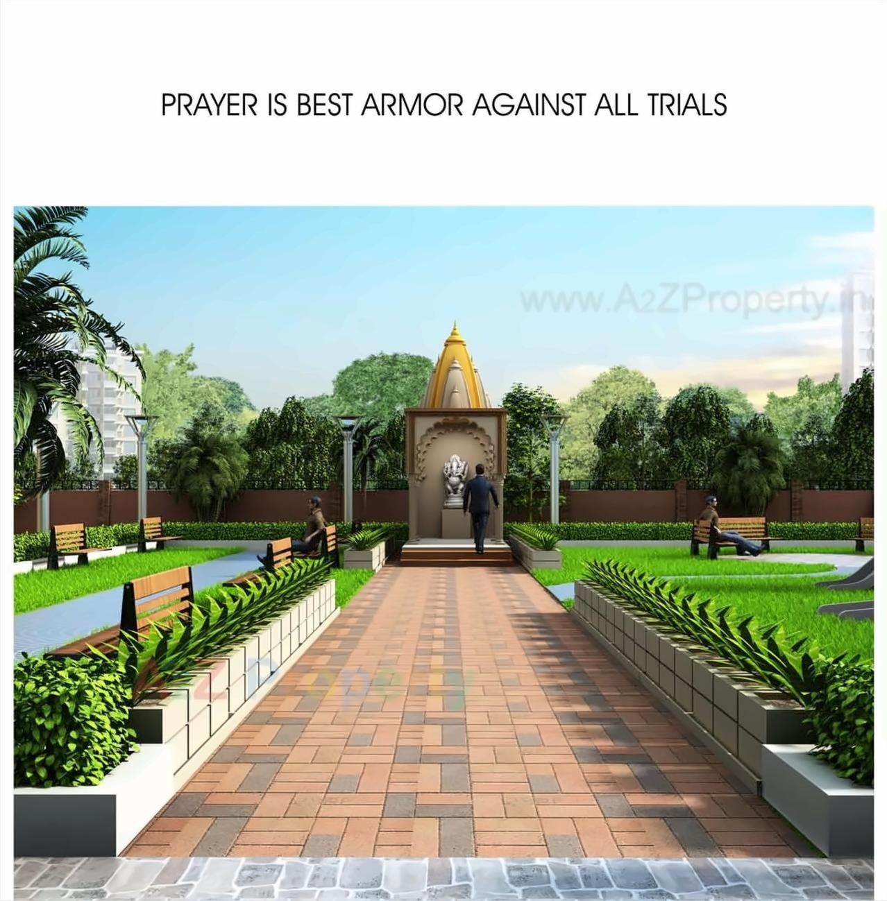 3D Elevation of real estate project Village Residency located at Kasarsai, Pune, Maharashtra