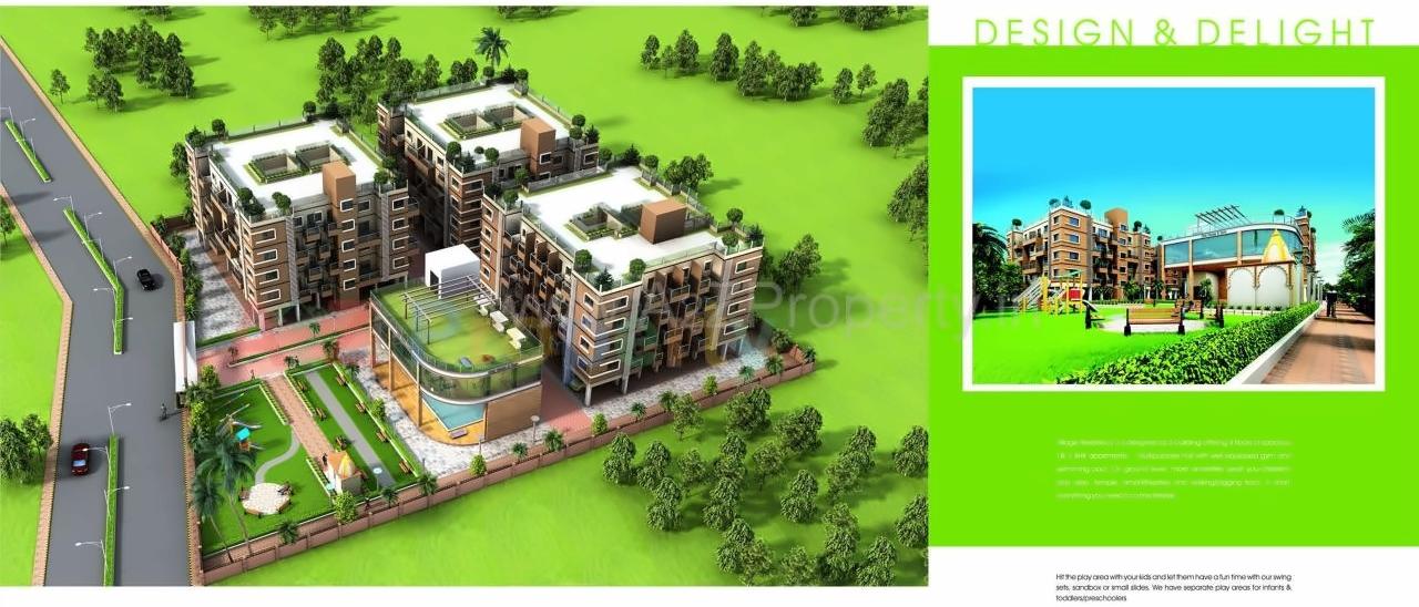 3D Elevation of real estate project Village Residency located at Kasarsai, Pune, Maharashtra