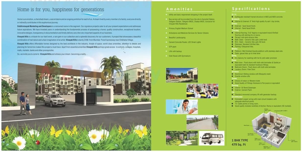  of real estate project Vinayak Hills  A1 located at Chikhalse, Pune, Maharashtra