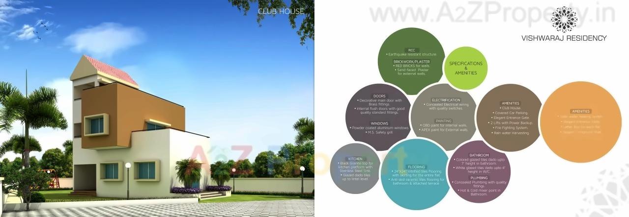 3D Elevation of real estate project Vishwaraj Residency located at Wagholi, Pune, Maharashtra