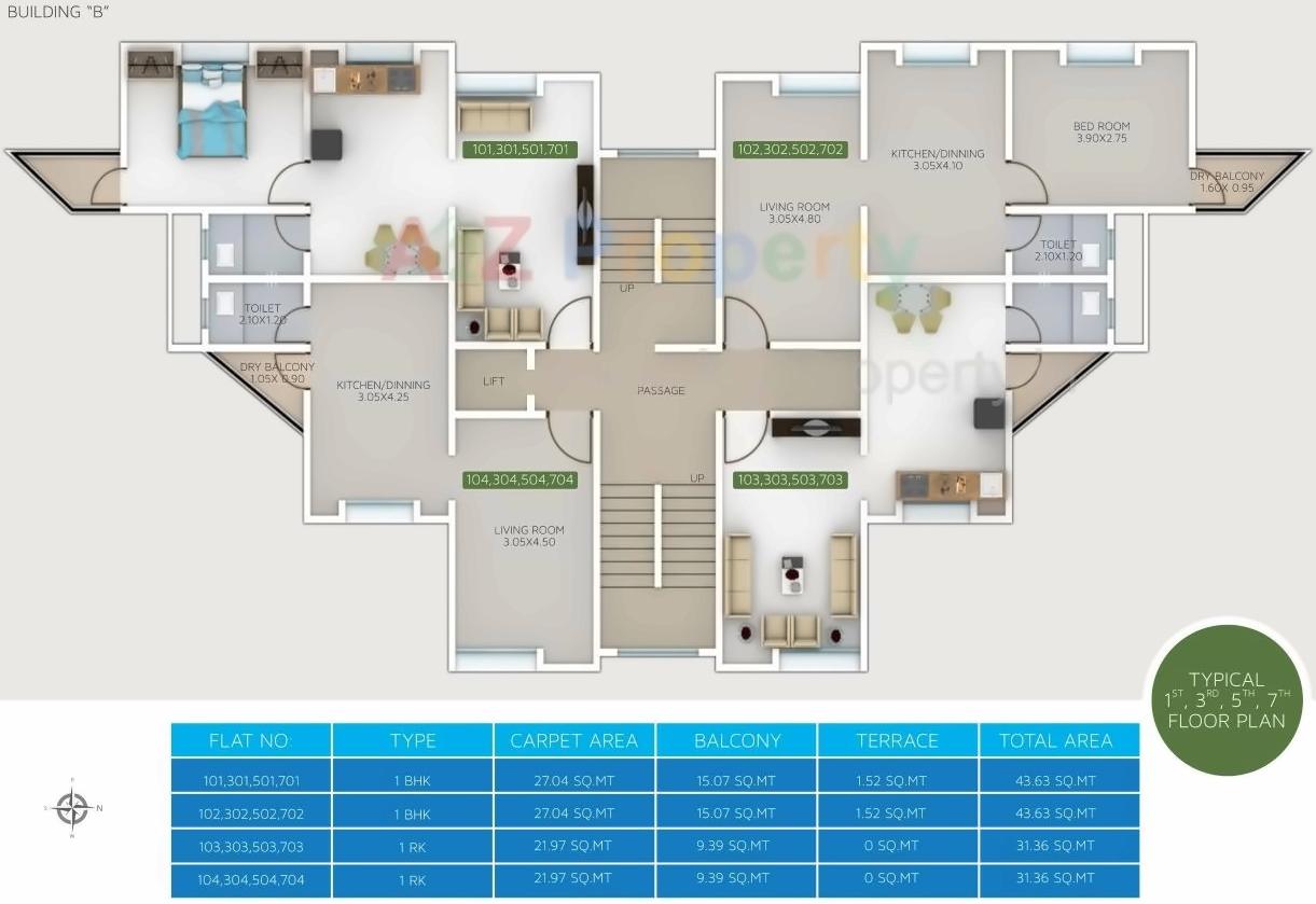 Layout of real estate project Vishwaraj Residency located at Wagholi, Pune, Maharashtra