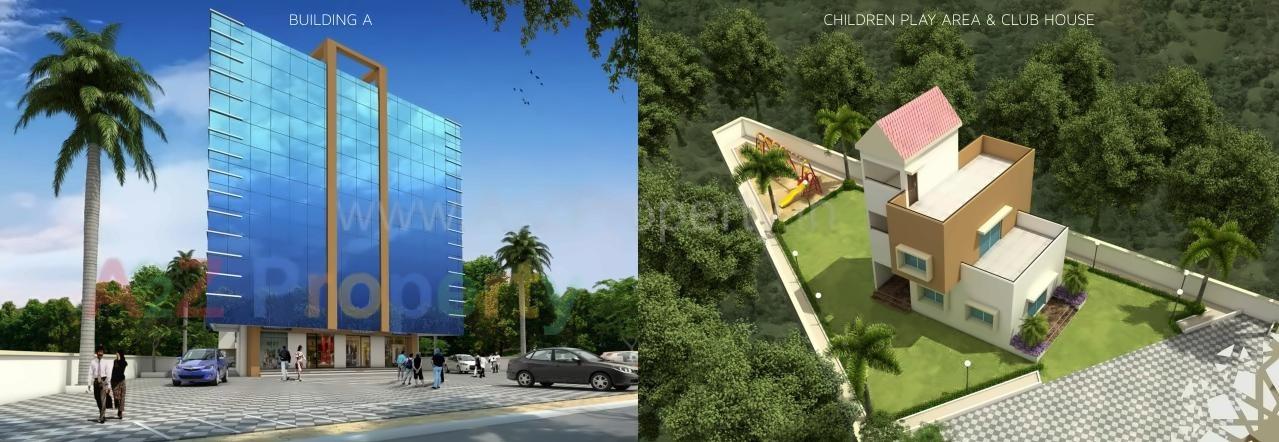 3D Elevation of real estate project Vishwaraj Residency located at Wagholi, Pune, Maharashtra