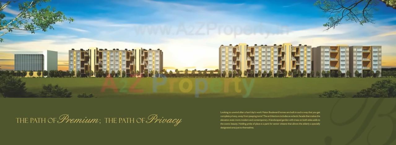 3D Elevation of real estate project Vision Boulevard located at Pimpale-saudagar, Pune, Maharashtra