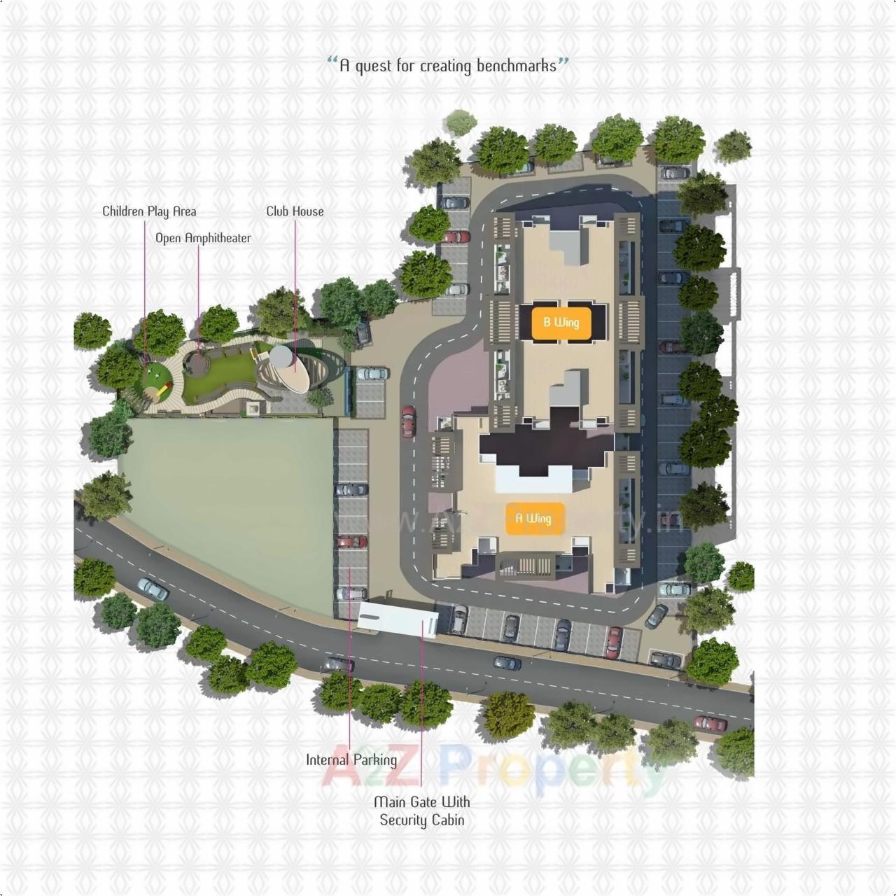 Layout of real estate project Vision Eternity located at Marunji, Pune, Maharashtra