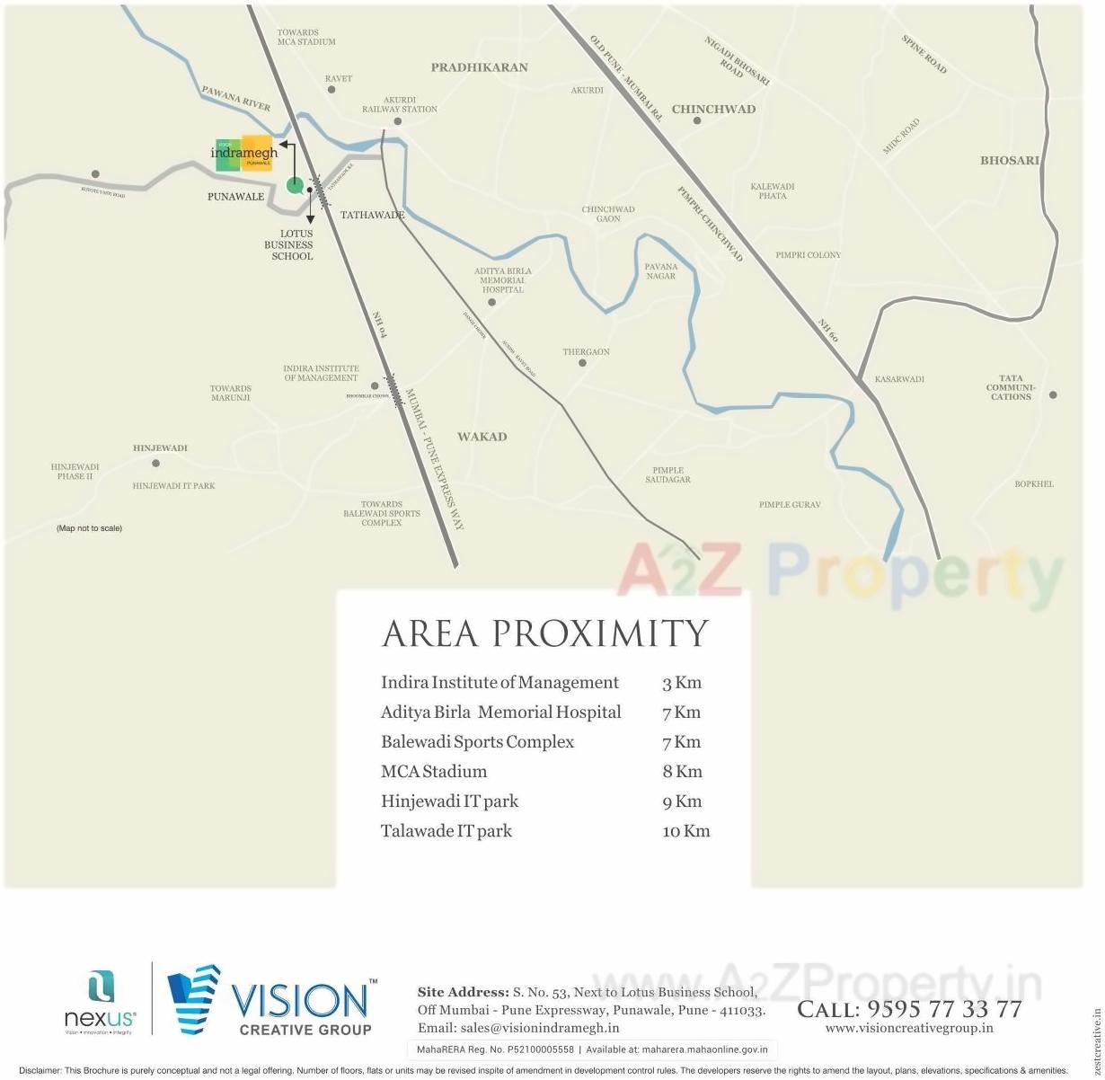  of real estate project Vision Indramegh located at Punawale, Pune, Maharashtra