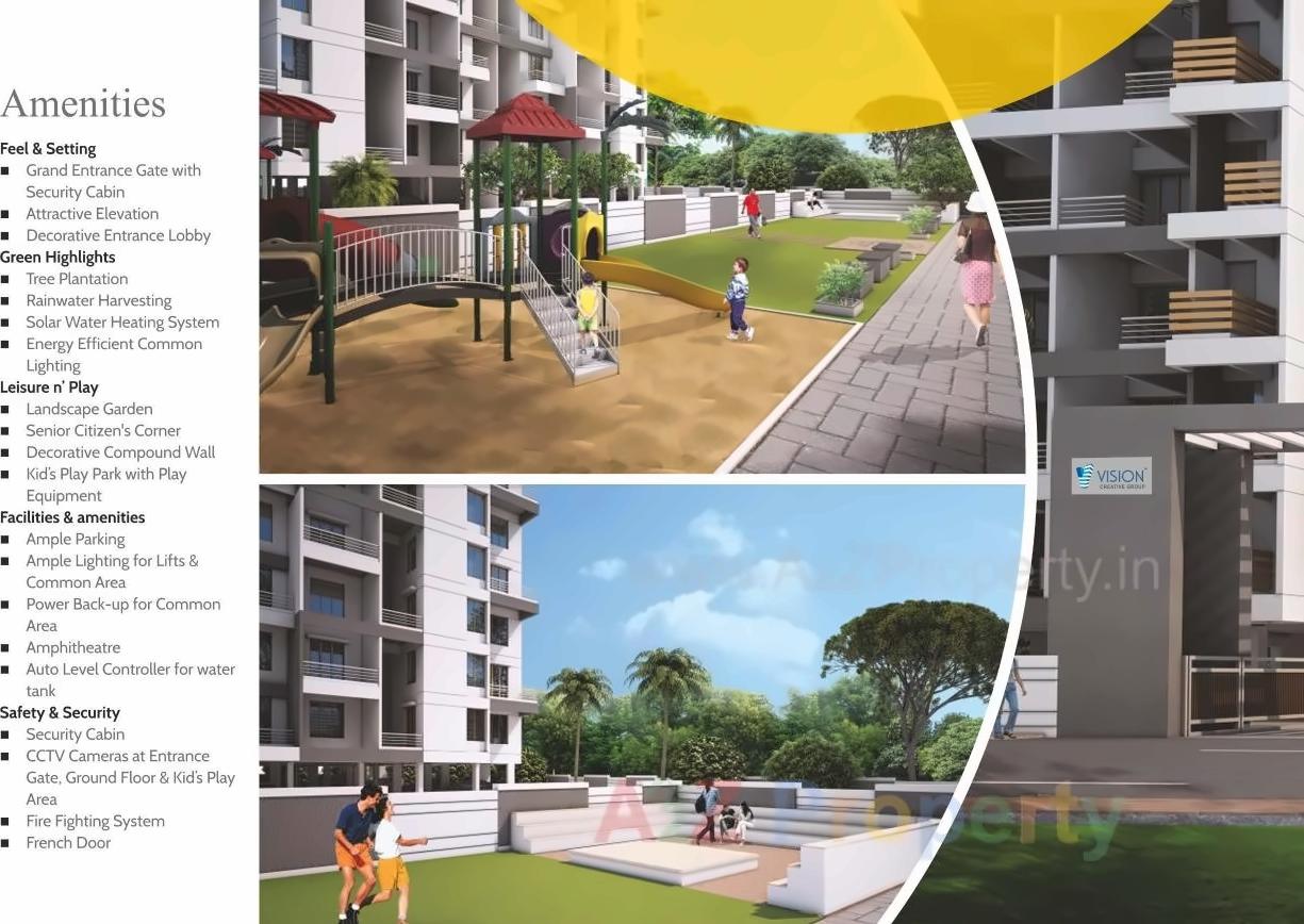 3D Elevation of real estate project Vision Kalpavriksha located at Pimpri-chinchawad-m-corp, Pune, Maharashtra