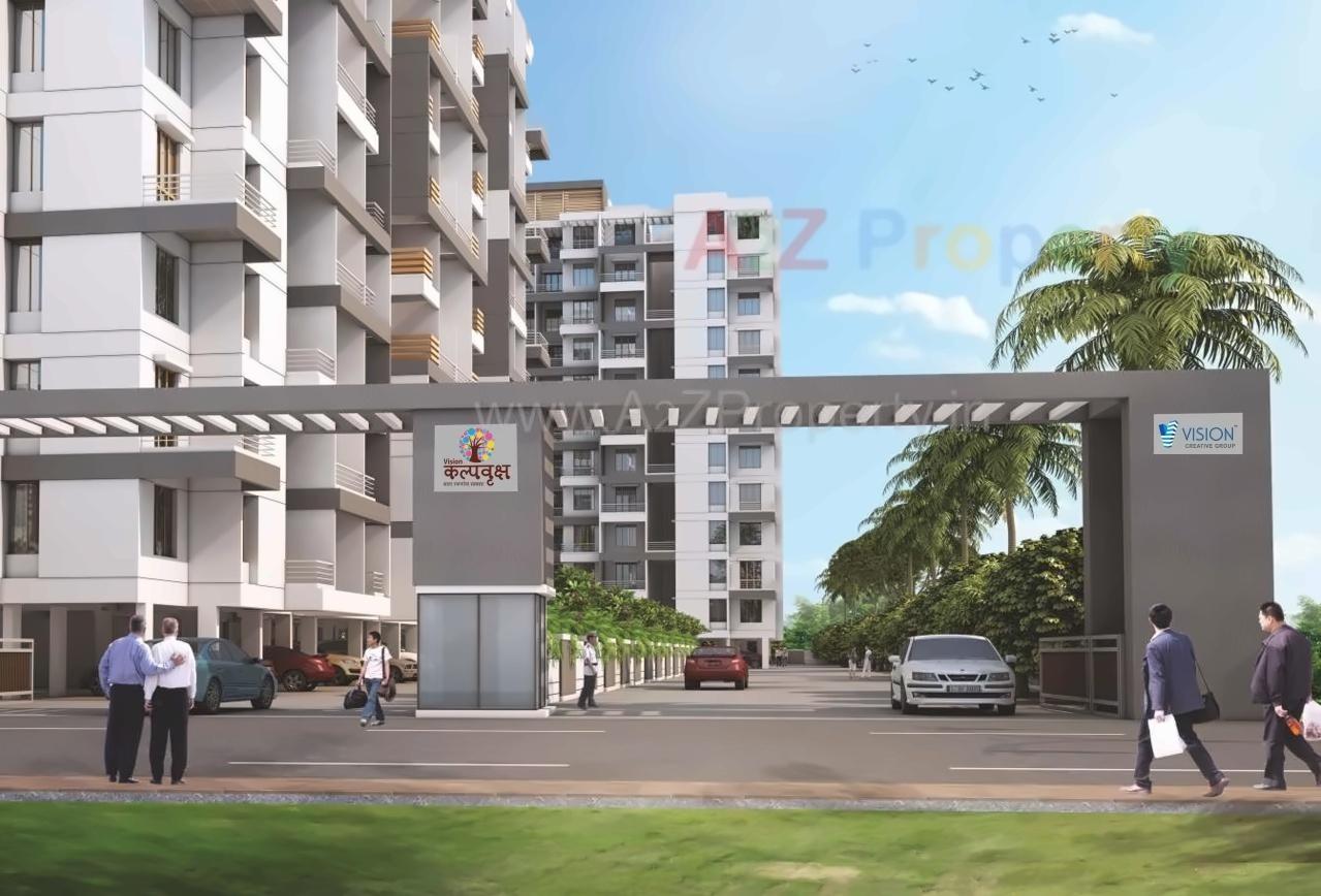 3D Elevation of real estate project Vision Kalpavriksha located at Pimpri-chinchawad-m-corp, Pune, Maharashtra