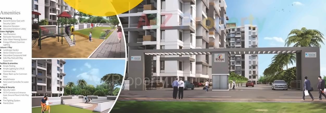 3D Elevation of real estate project Vision Kalpavriksha located at Pimpri-chinchawad-m-corp, Pune, Maharashtra