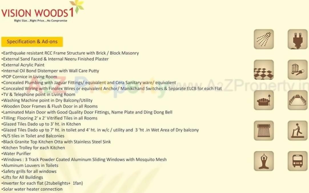  of real estate project Vision Woods located at Jambhul, Pune, Maharashtra