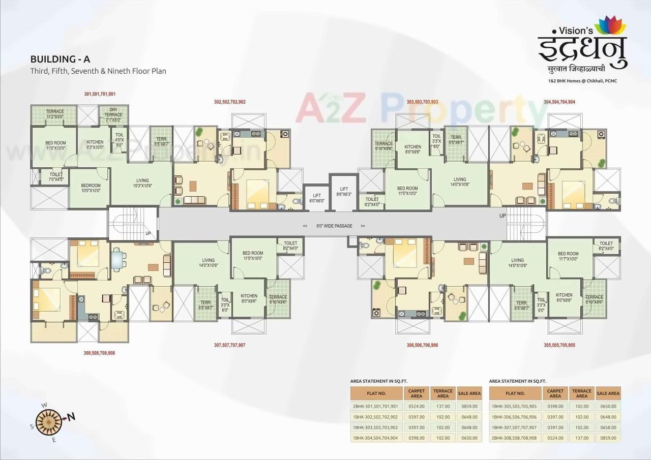 Layout of real estate project Visions Indradhanu located at Pimpri-chinchawad-m-corp, Pune, Maharashtra