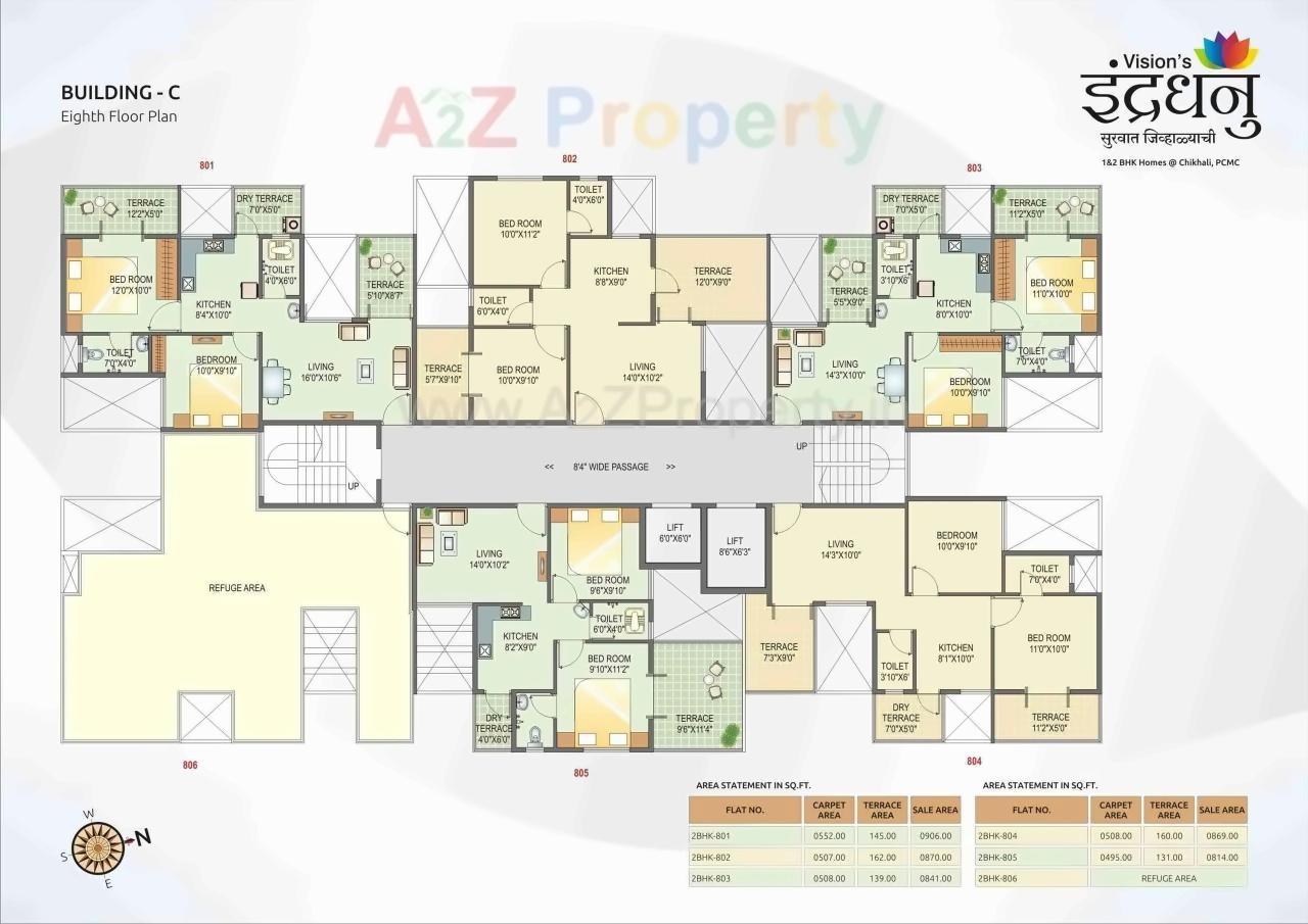 Layout of real estate project Visions Indradhanu located at Pimpri-chinchawad-m-corp, Pune, Maharashtra