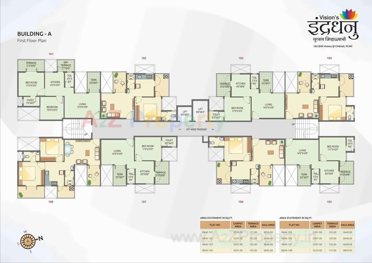 Layout of real estate project Visions Indradhanu located at Pimpri-chinchawad-m-corp, Pune, Maharashtra