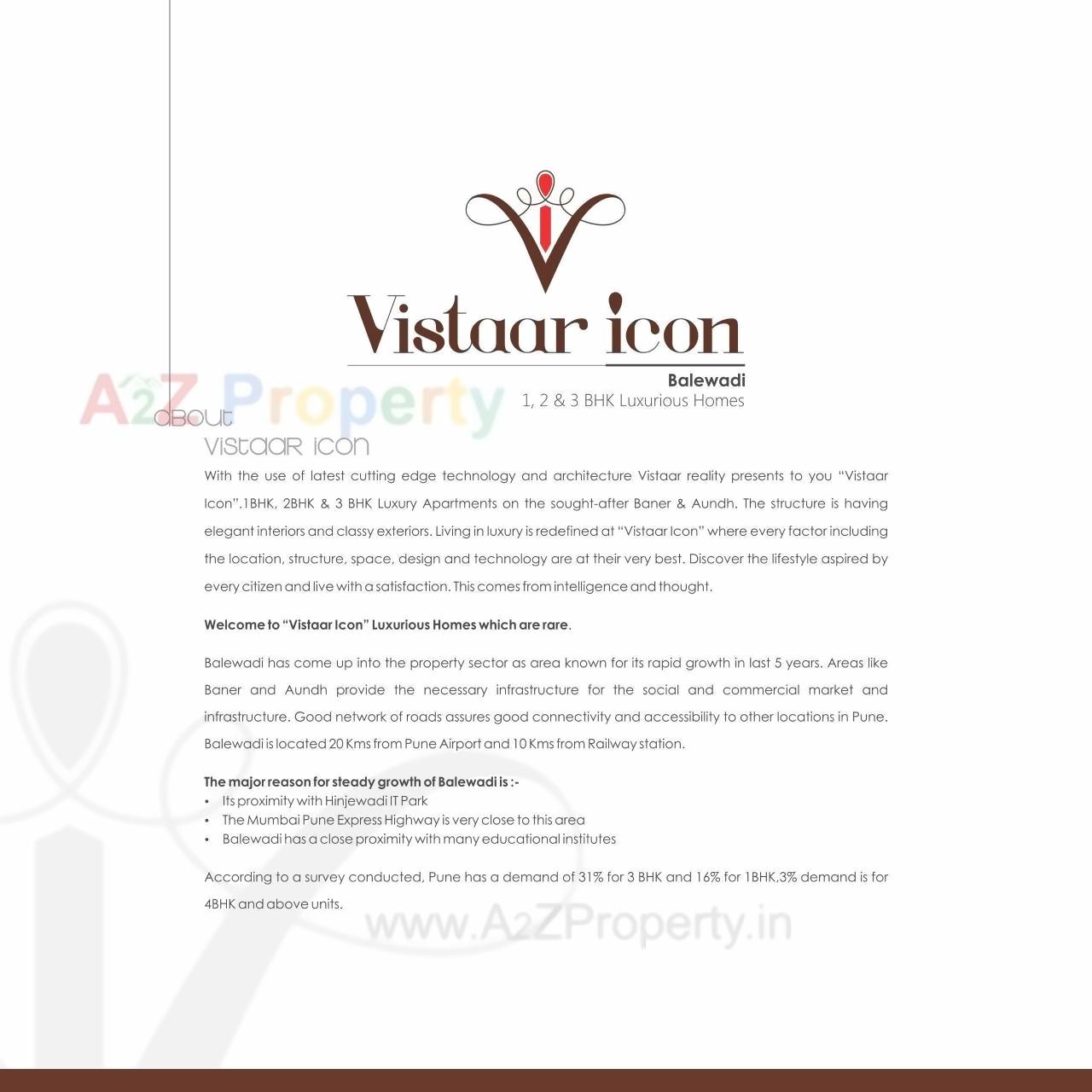  of real estate project Vistaar Icon located at Baner, Pune, Maharashtra