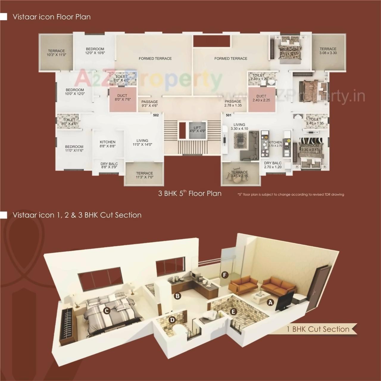 Layout of real estate project Vistaar Icon located at Baner, Pune, Maharashtra