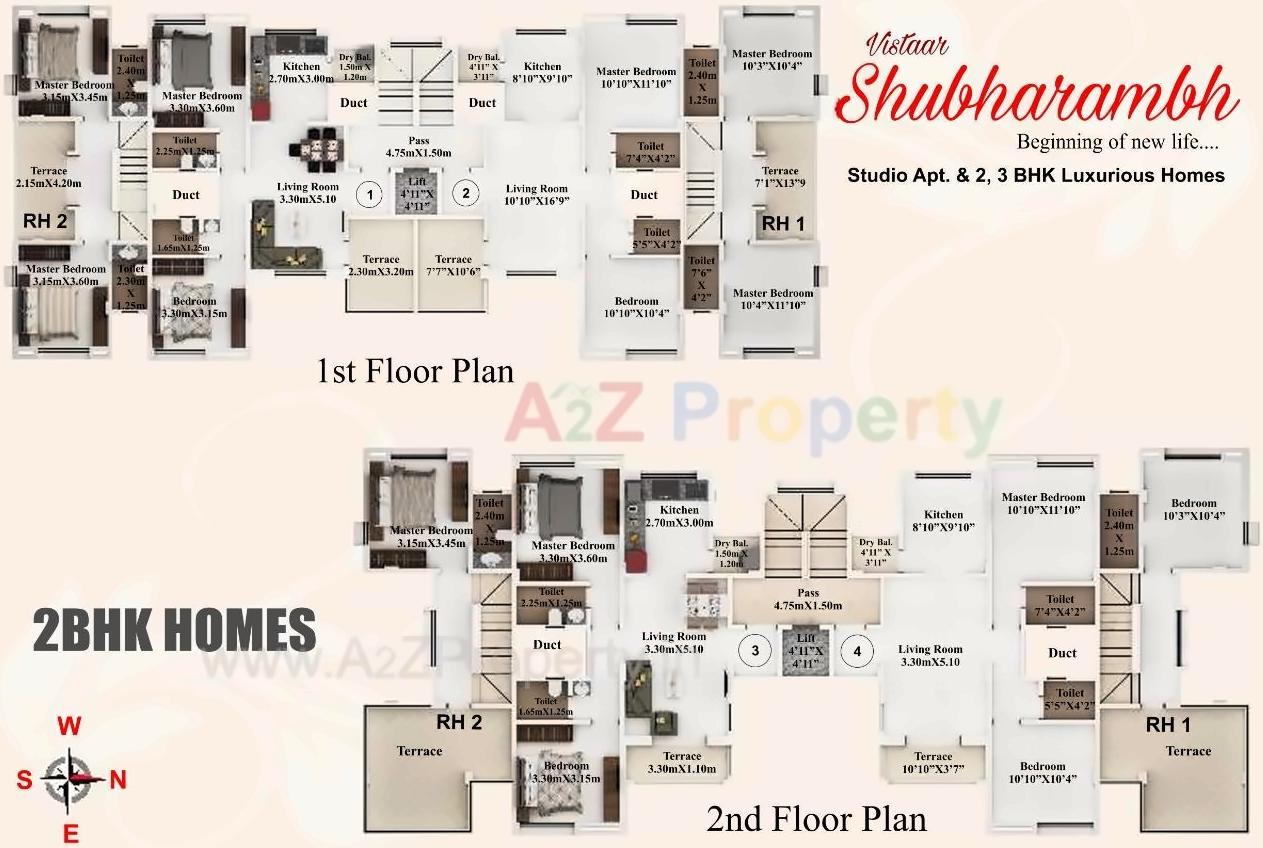 Layout of real estate project Vistaar Shubharambh located at Baner, Pune, Maharashtra