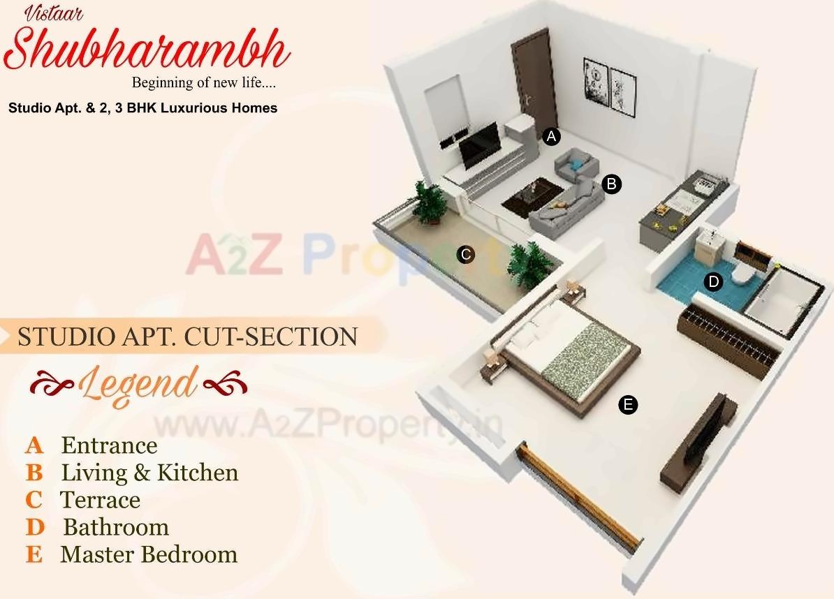 Layout of real estate project Vistaar Shubharambh located at Baner, Pune, Maharashtra