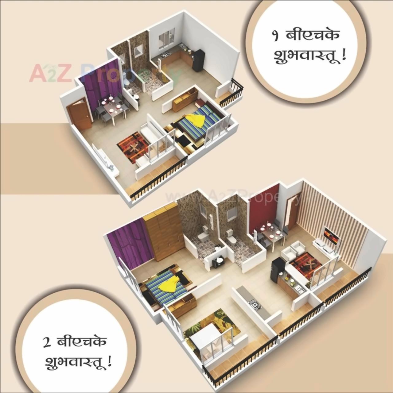 Layout of real estate project Vivanta Sarthak ( A,b   C) located at Talegaon-dhamdhere, Pune, Maharashtra