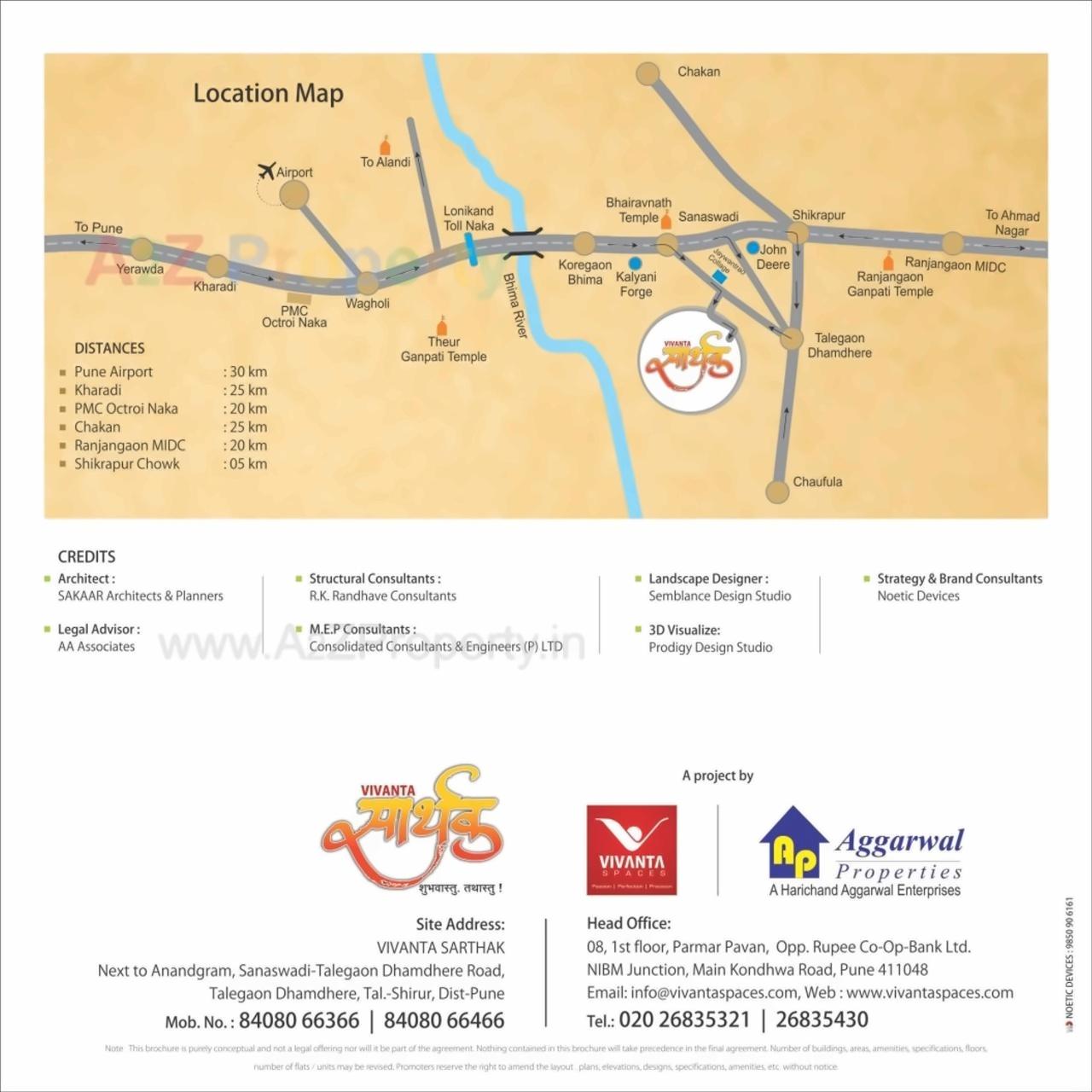  of real estate project Vivanta Sarthak ( A,b   C) located at Talegaon-dhamdhere, Pune, Maharashtra