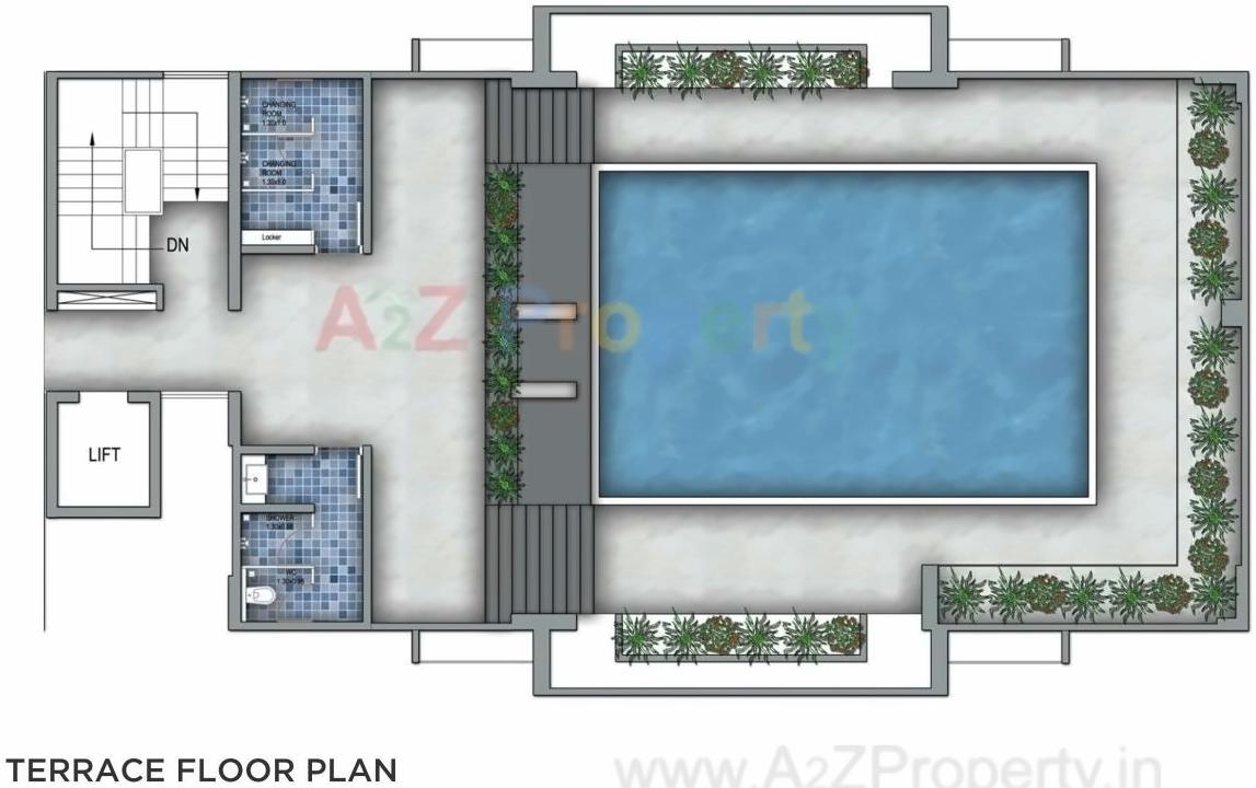 Layout of real estate project Vtp One located at Kharadi, Pune, Maharashtra