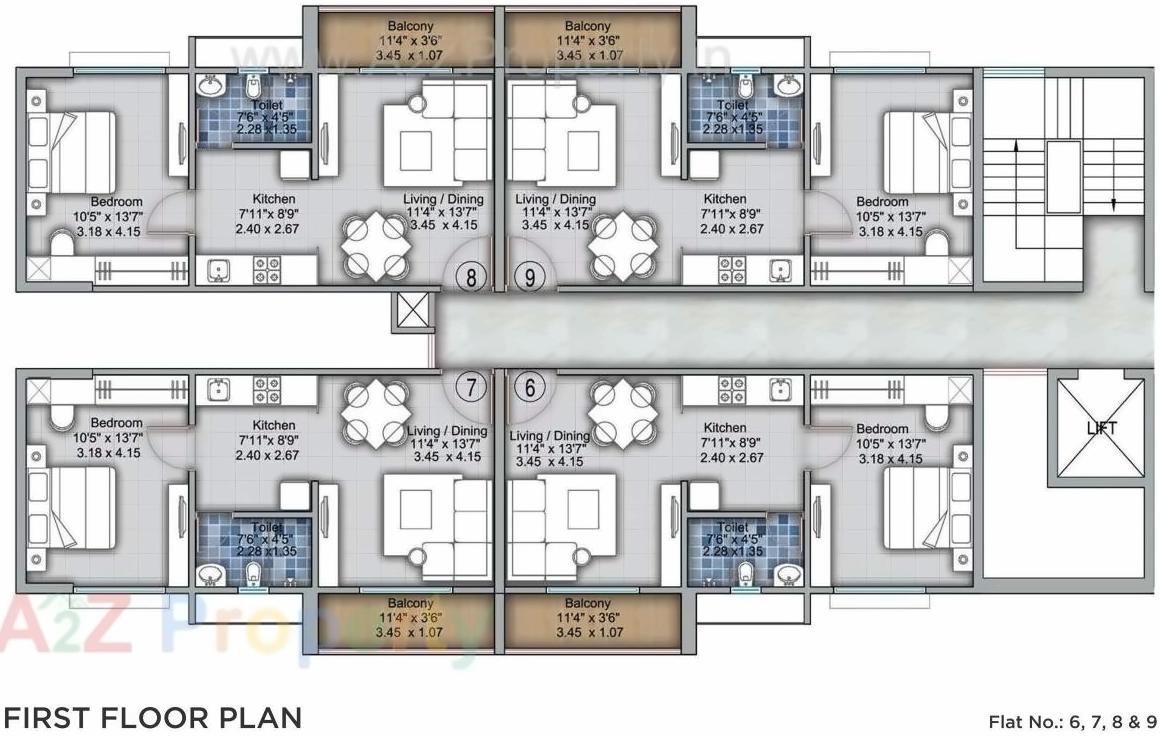 Layout of real estate project Vtp One located at Kharadi, Pune, Maharashtra