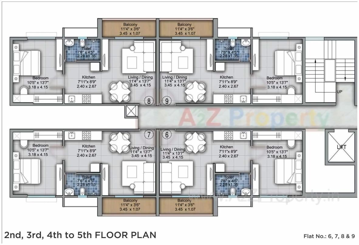 Layout of real estate project Vtp One located at Kharadi, Pune, Maharashtra