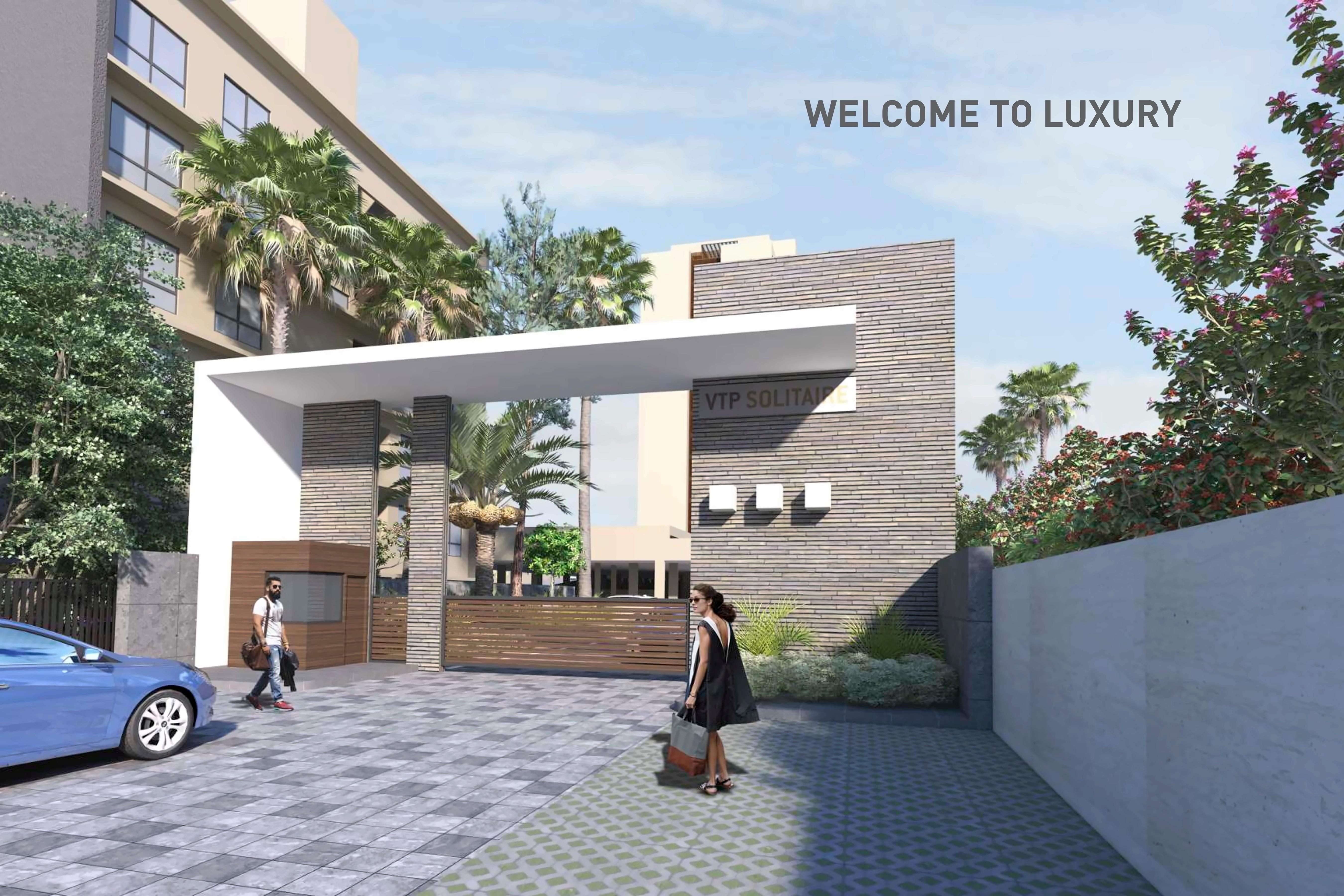 3D Elevation of real estate project Vtp Solitaire Ab located at Vadgaonsheri, Pune, Maharashtra